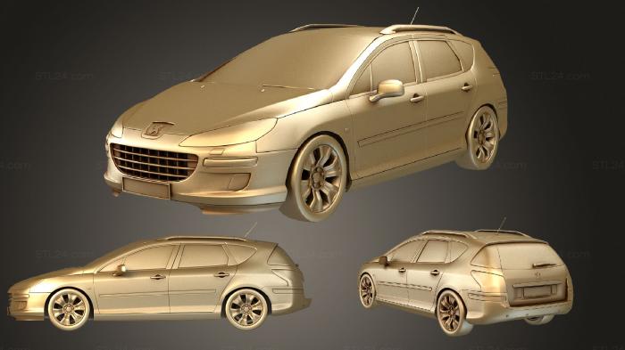 Vehicles (Peugeot 407sw, CARS_3009) 3D models for cnc